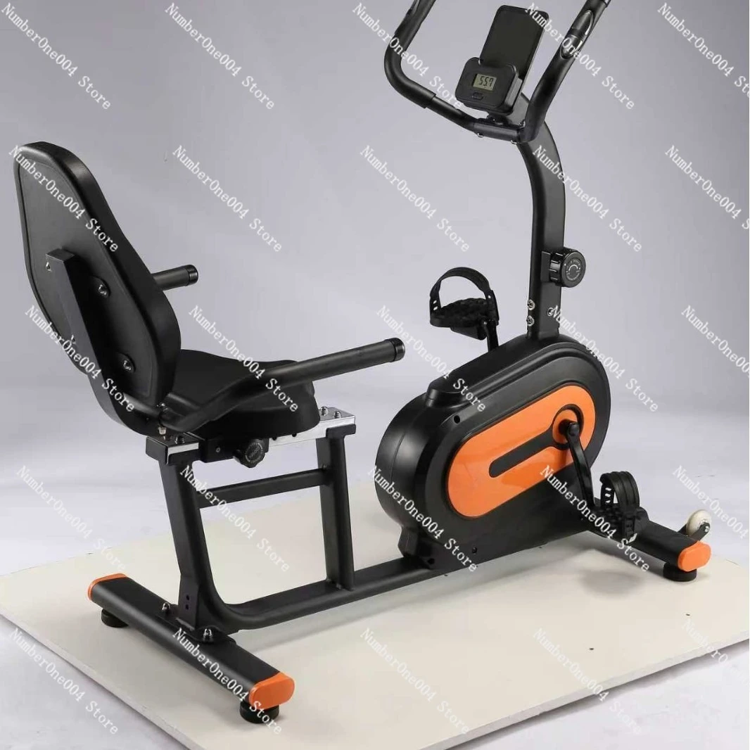 New Model of Fitness Recumbent Magnetic Bike for Home Use, Indoor Exercise Bike for Leisure and Rehabilitation, Aerobic Fitness