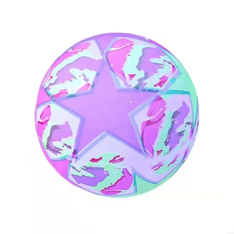   Fitness Skipping Ball Toy Flashing Luminous Bouncy Football for w/ LED Flashing Light Sensory Novelty Gag Child Party Pr