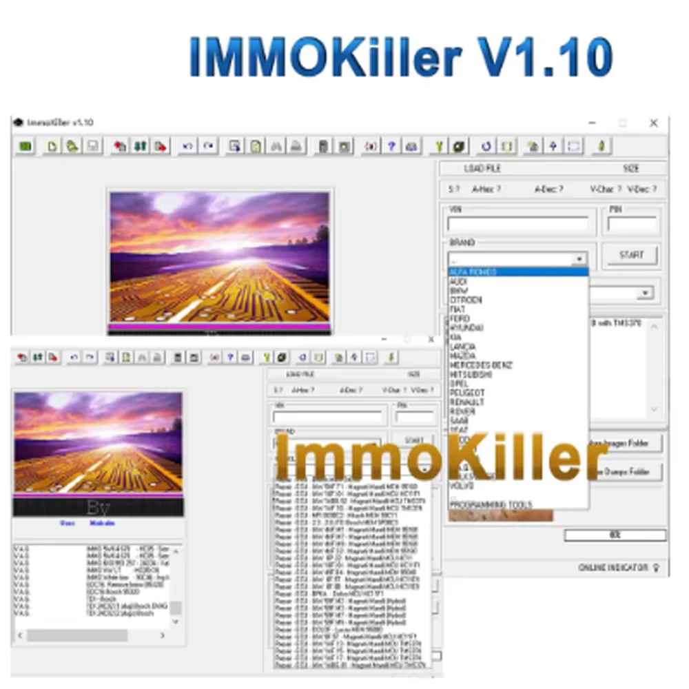 2025 NIEUW verkopen ImmoKiller V1.10 Nieuwe IMMO Off Software v1.1 ECU Programmeur IMMO SERVICE TOOL V1.2 Immo Off Software 2 in 1