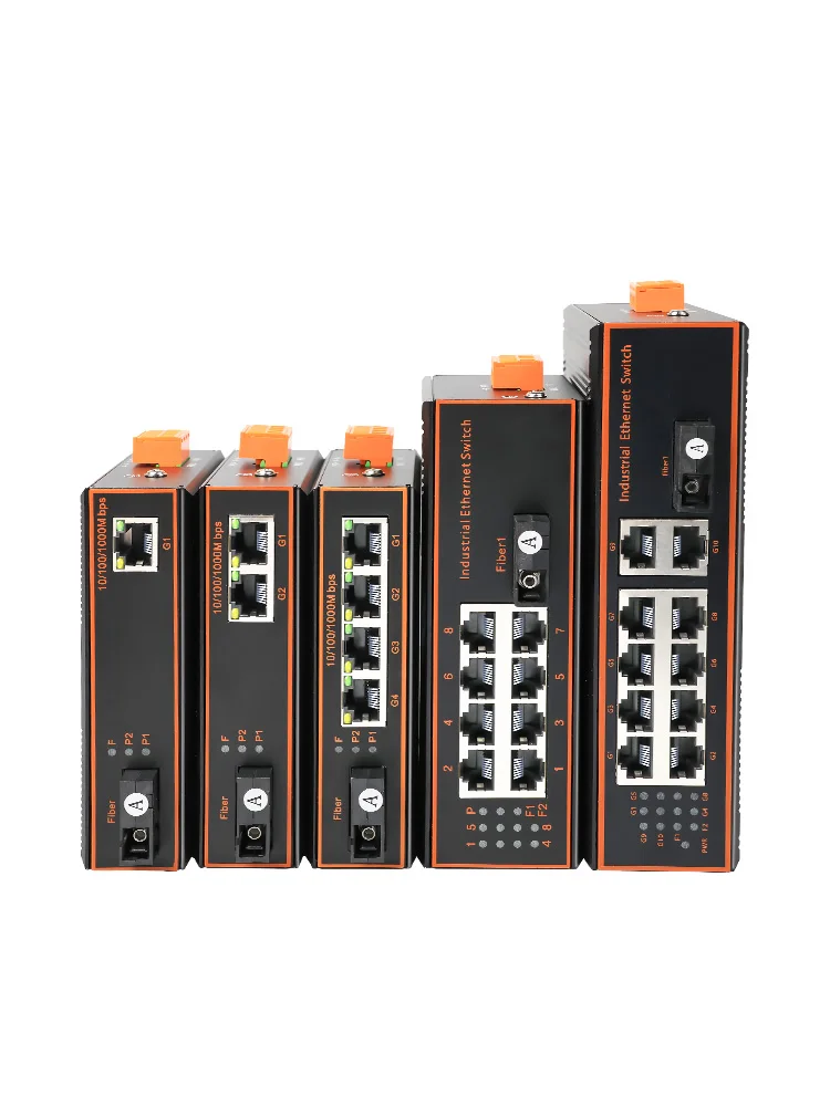 Industrial Grade Fiber Optic Transceiver with 100Mbps, 1G, 1O, 1O, 24O, 8O, Single/multi Dual-mode Optoelectronic Converter