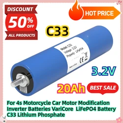 For 4s Motorcycle Car Motor Modification Inverter Batteries VariCore  LiFePO4 Battery C33 Lithium Phosphate