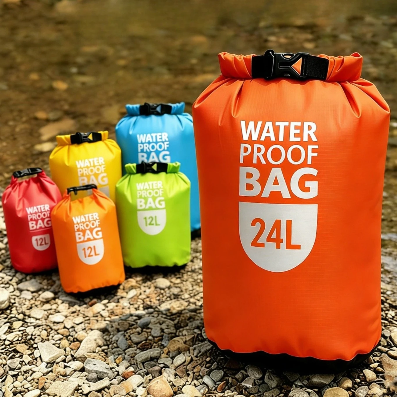 Swimming Waterproof Dry Bag Pack Rafting Kayaking River Trekking Floating Sailing Canoing Boating Water Resistance Dry Sacks
