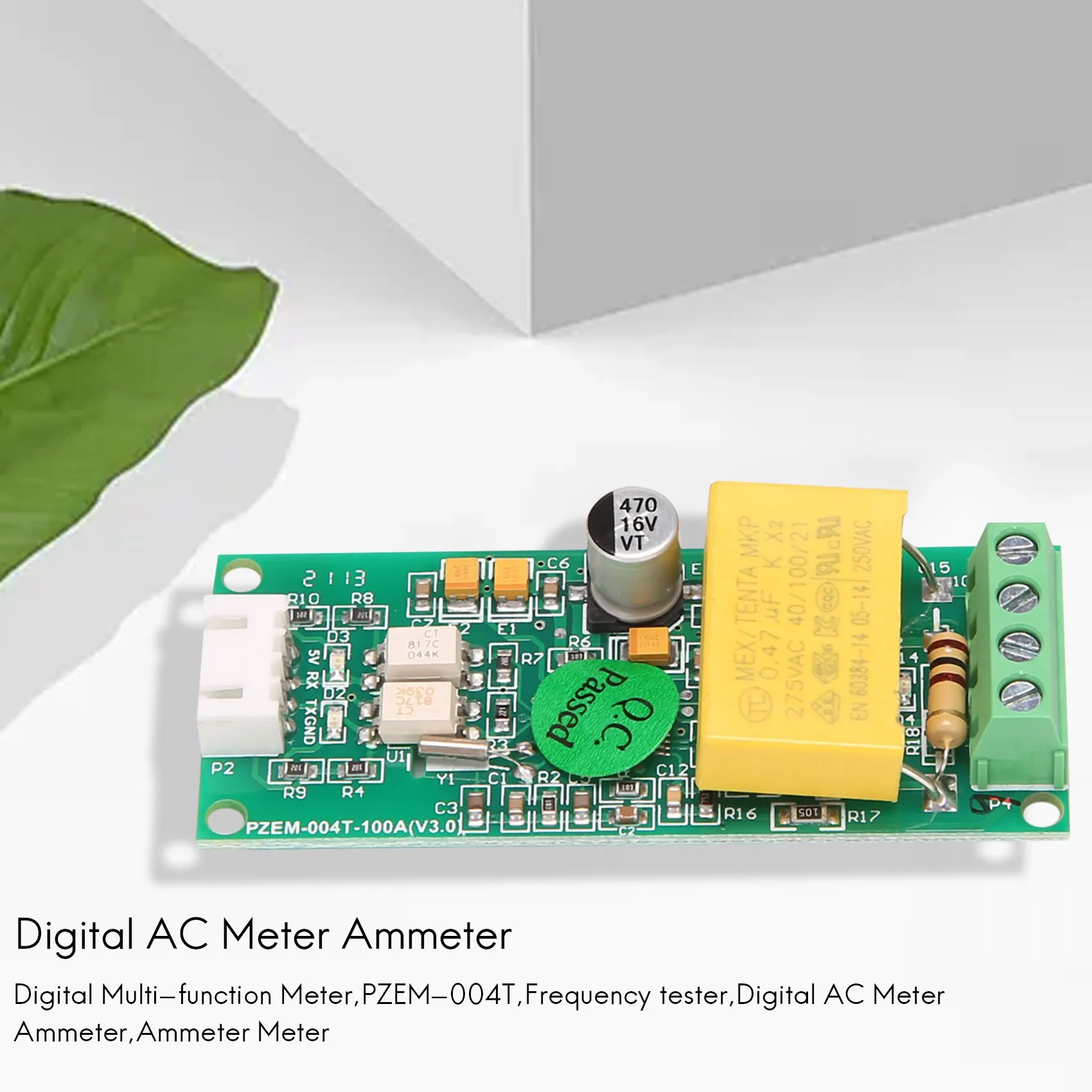 PZEM-004T Digital AC Amperímetro do medidor, TTL Fator de potência atual, Frequency Tester Módulo com bobina 100A, 80-260V, versão atualizada