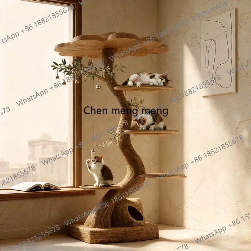 Large integrated climbing frame cat climbing frame tree house interior decoration fake tree landscaping big tree bionic tree,