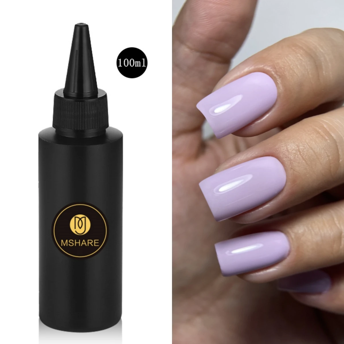 

MSHARE 100ml Purple Color Series Nail Gel Semi-Permanent Polish Soak Off UV/LED Gel Nail Art