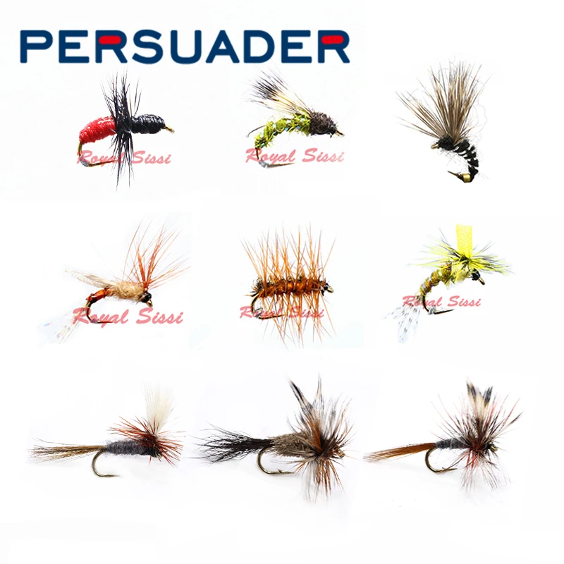 6pcs/5pcs boxed 18#16#trout fishing small dry flies mayfly caddis beatis imitating panfish grayling striking fly fishing flies