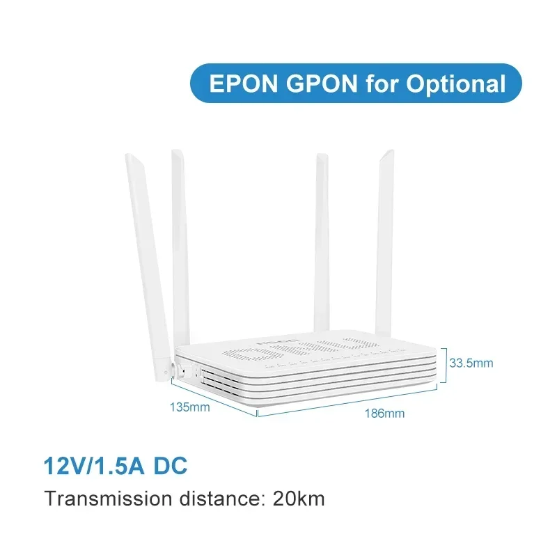 4GE 1VOIP Dual WiFi (5G e 2.4G) compatibile con la maggior parte delle marche