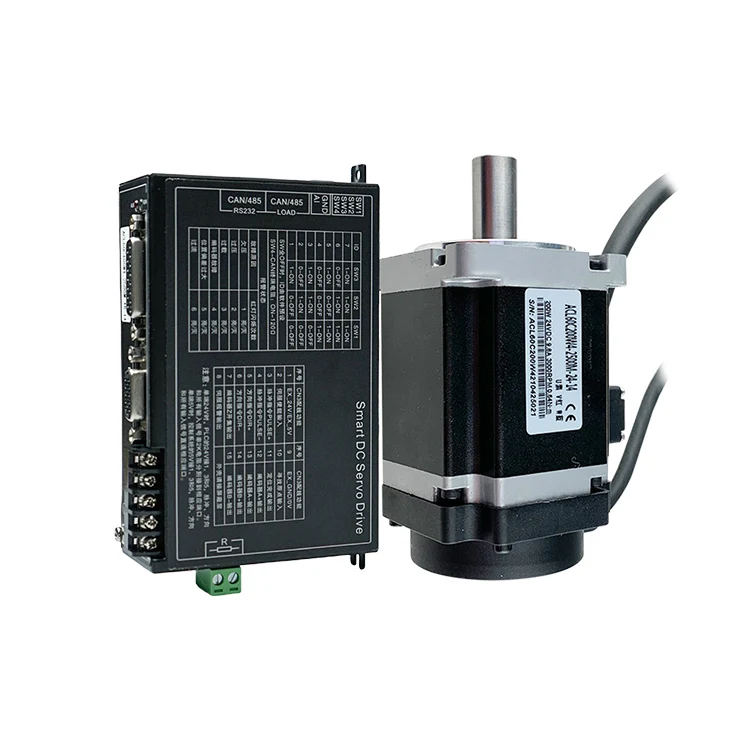 Good quality 24v 200W 12A Speed 3000rpm Torque 0.64Nm DC Brushless Servo with Driver model IDS806