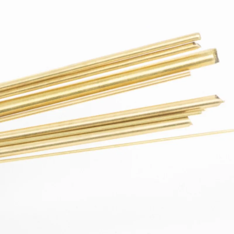 Length 500mm Brass Round Bar Rod For DIY Knife Handle Material Circular Wire Tube Modelmaking Brass Rod