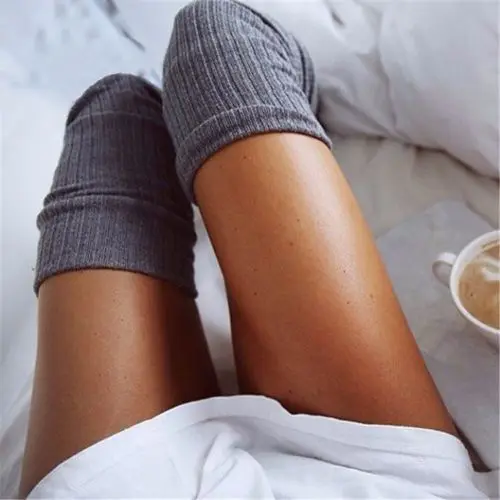 Plain Over The Knee Socks