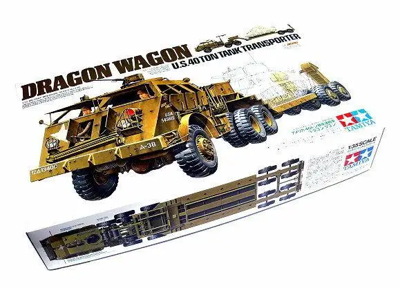 

Tamiya 35230 Military Model 1/35 U.S. Ton Tank Transporter Dragon Wagon Hobby Model Building