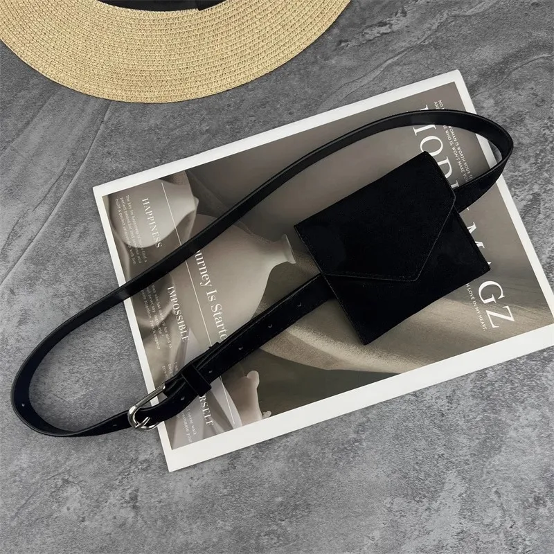 กระเป๋าหนังเทียมผู้หญิงแบบหนังกลับ PU พร้อมเข็มขัดรัดเอวแบบคอร์เซ็ทสำหรับตกแต่งชุดเดรส รุ่น J1579