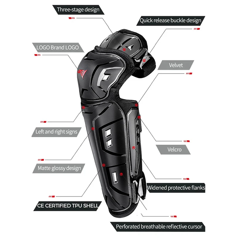 Elbow Protector Motorcycle Knee Pads Set Motocross Knee Guard Protective Gear Motocross Elbow Pads+Knee Pads