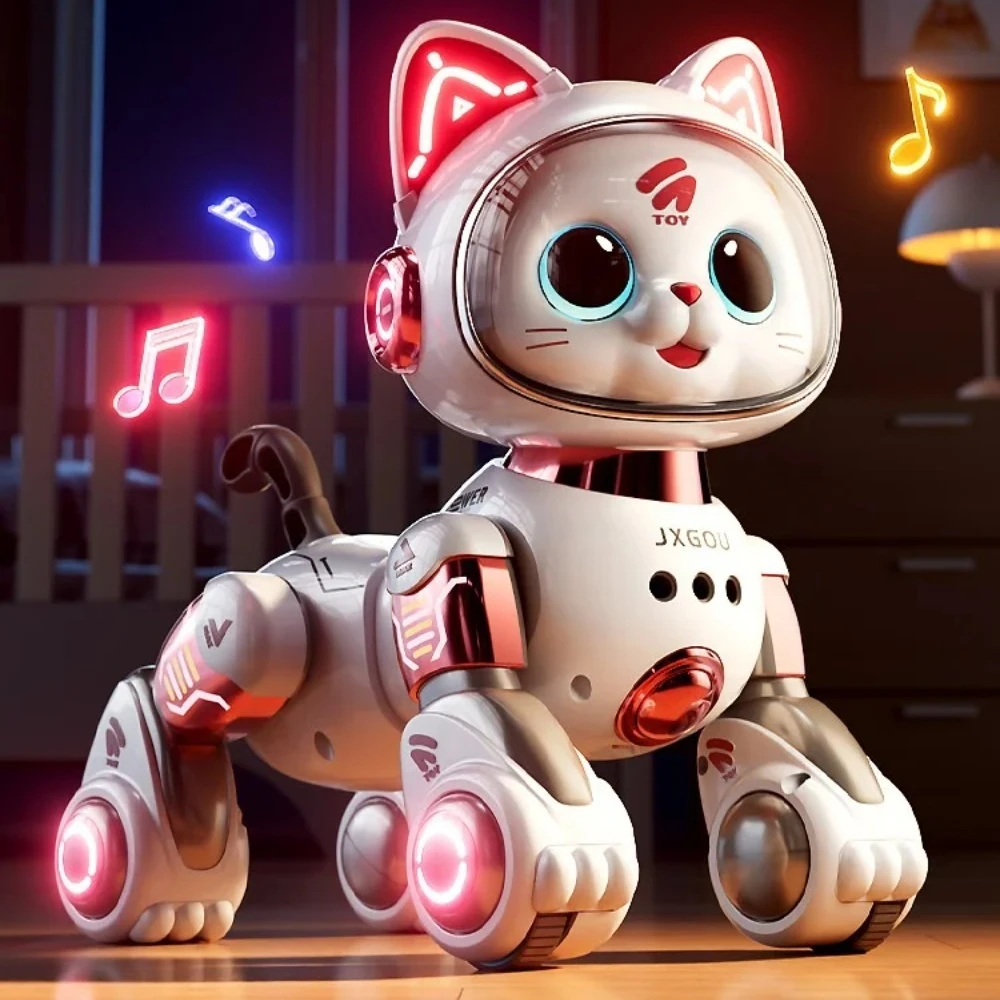 

Игрушка Дораэмон с дистанционным управлением и функцией ИИ, электрический мяукающий питомец, подарок на день рождения для мальчиков и девочек