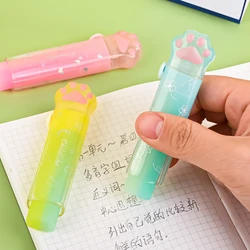 Push-pull Design Cat Paw Portable Rubber Eraser Cute Student Correction Tool Kids School Office Supplies Gift Stationery