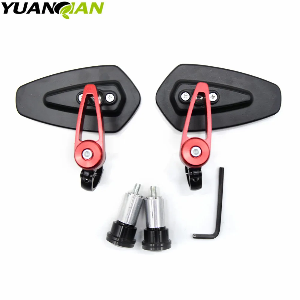 مرآة جانبية للرؤية الخلفية للدراجات النارية ، مرآة نهاية القضيب بمقبض ، مناسبة لـ ign ، BMW ، كاواساكي ، هوندا ، سوزوكي ، "، 22 يللي ، معظم الدراجات النارية ، جديدة