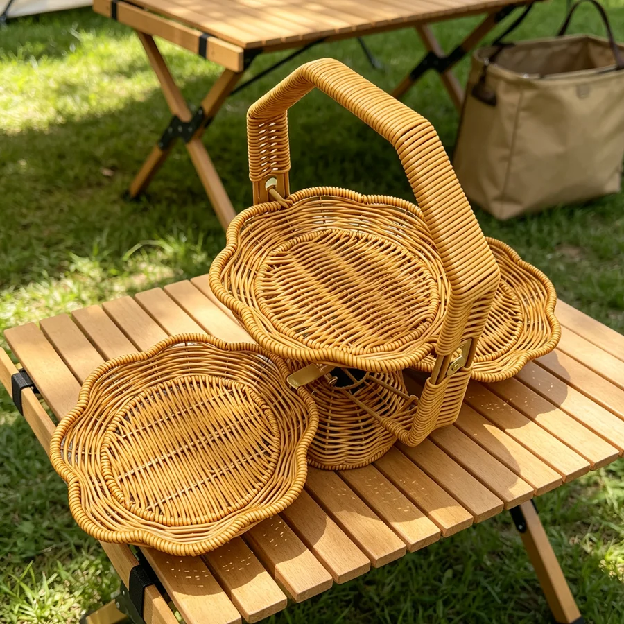 رف عرض منسوج يدويًا/رف عرض متع - مراجعة Outdoor Camping Japan وسعره