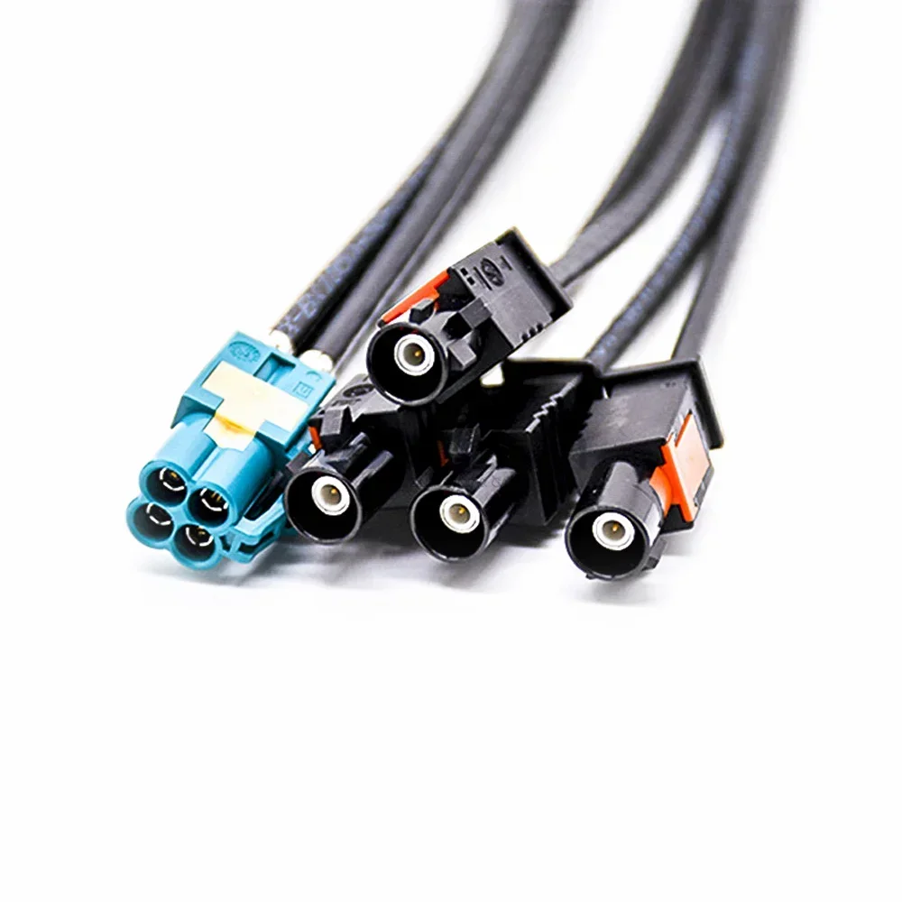 Terminal Four HFM Connector Male Female Cable MINI HSD 4Pin Plug MINI Z To A Code Type For Extension CablesHot SalesHot Sales