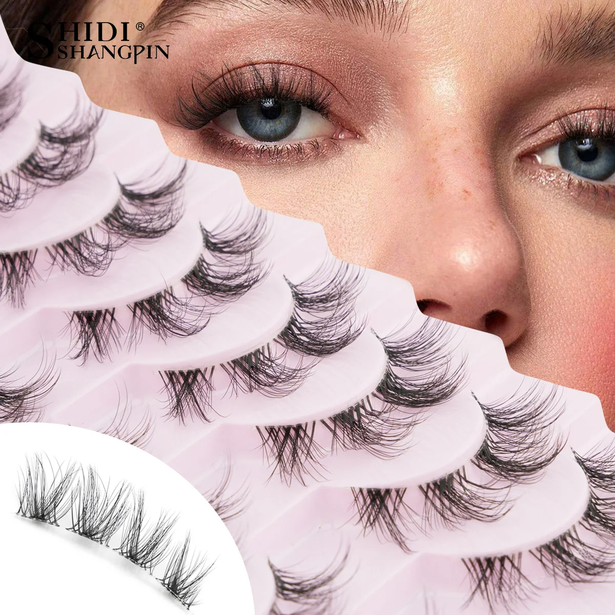 3/10 Pairs Mink False Eyelashes, Natural Fluffy Look