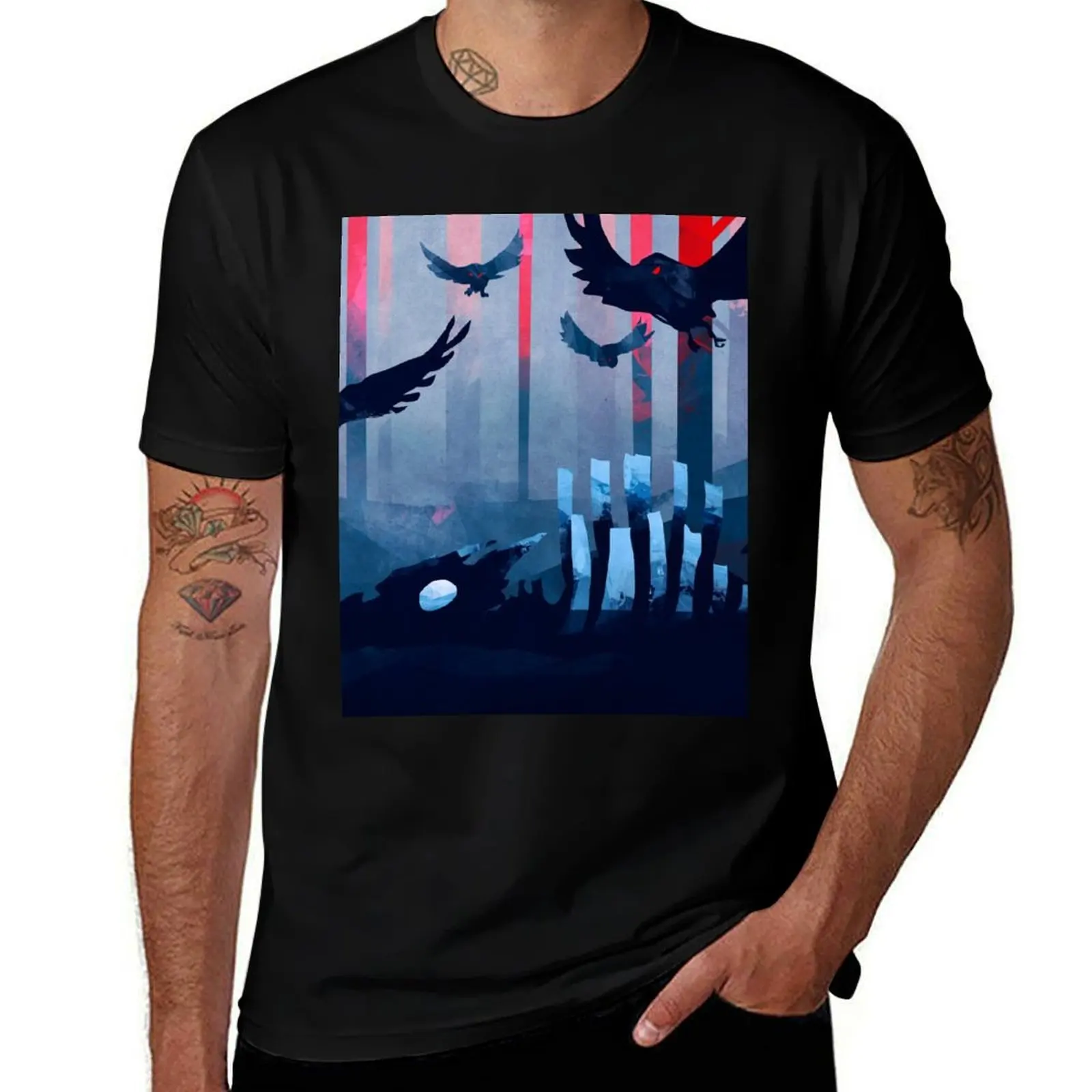 

Blue Stone Landscape T-Shirt t shirts cotton 100% man t shirts cotton T-Shirt