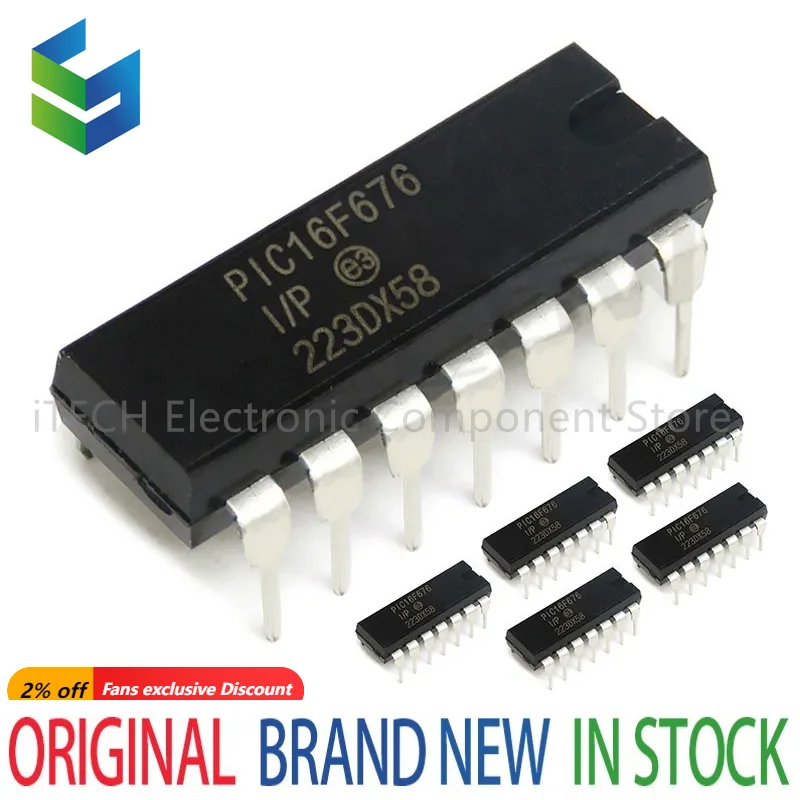 1PCS PIC16F676-I/P DIP14 PIC16F628A-I/P DIP16 PIC16F627A-I/P DIP18 PIC18F1320-I/P DIP PIC16F PIC16F628A New Original In Stock