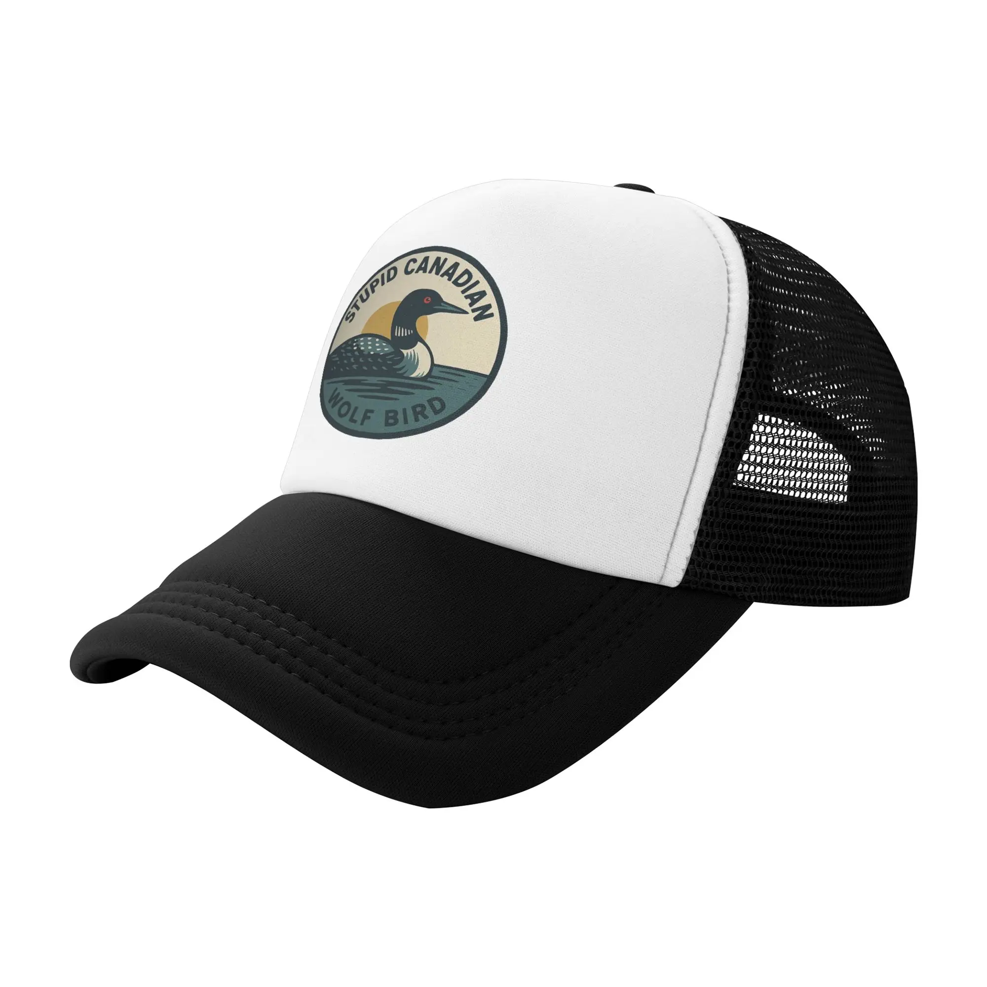 Adult Stupid Canadian Wolf Bird heated rivalry Trucker Caps Outdoor Mesh Baseball Cap Snapback Caps  Hats Sun Hat Fishing Hat