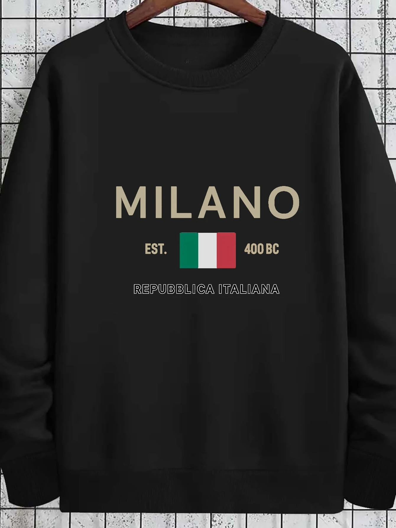 

Italian Graphic Printing Autumn and Winter Men's and Women's Sweatshirts Casual Loose Outdoor Street Sports Training Brand