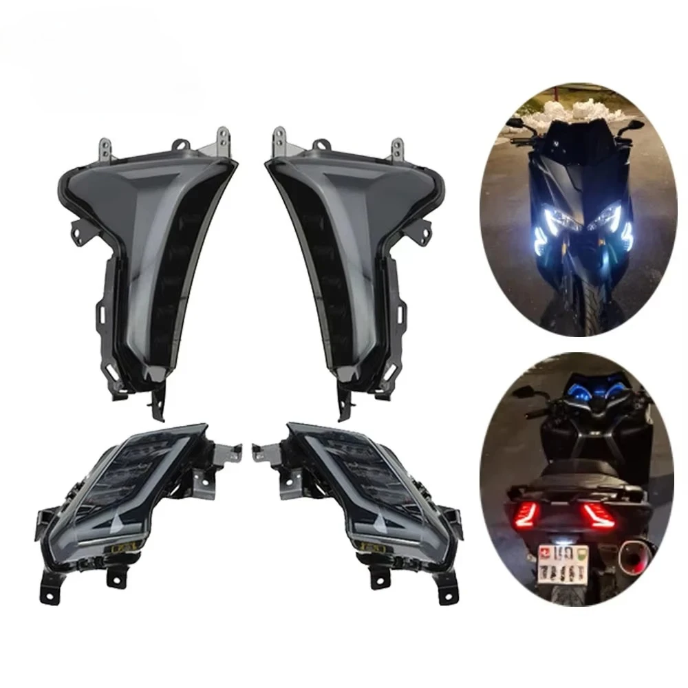 Luci di Segnalazione LED per TMAX 530 2017 2018 2019 DX SX, Luci Anteriori e Posteriori per TMAX530 T-MAX530 T-MAX 530 XP530 con Omologazione Emark