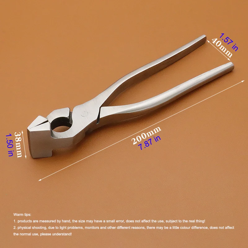 Leather craft manual flat head pliers straight head elbow edge curling adjustment clamp, suitable for belts and bags