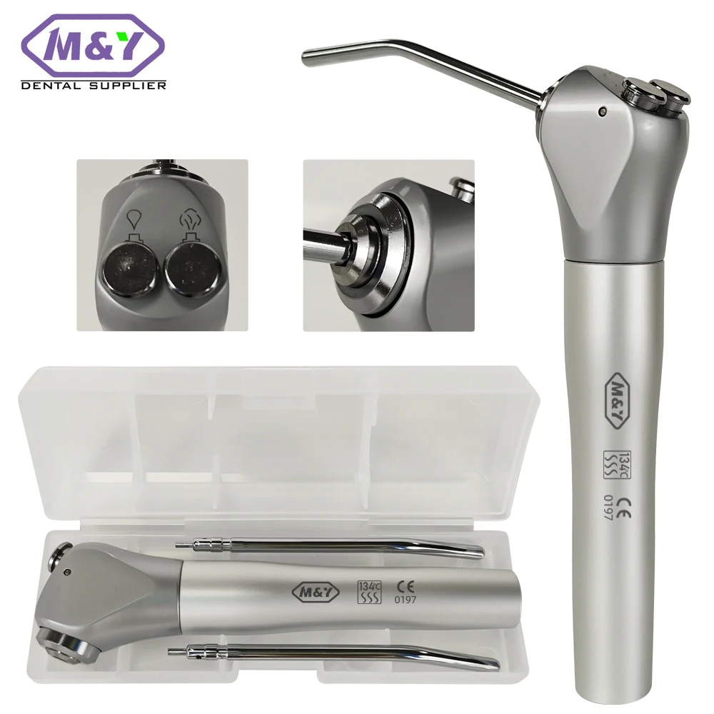 Dental materials Three Way syringe Air Water Spray air Triple 3 Way Syringe Handpiece Oral Syringe Handpiece with 2piece nozzle