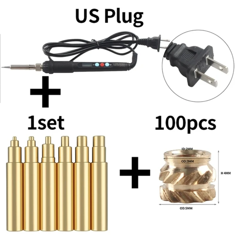 Durable Heat Resistant Soldering Iron Tip with Screw Nut Design for Quick Heating and Stable Operation