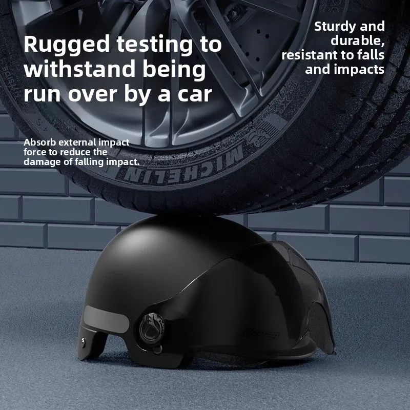 

Электрический мотоциклетный полушлем, новый защитный шлем унисекс для езды