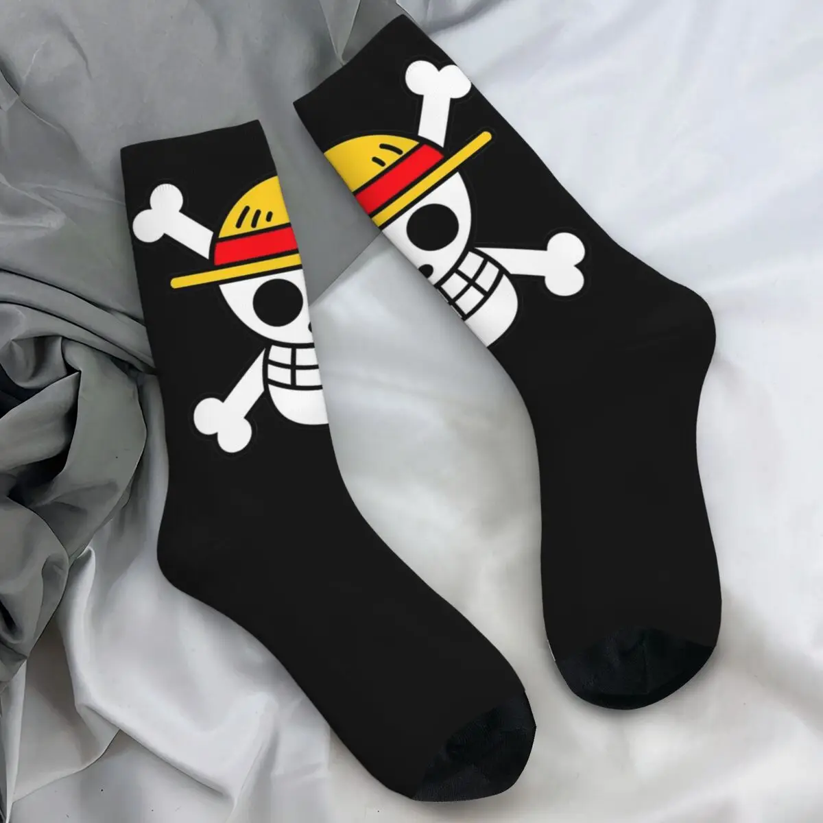 Calcetines de mujer y hombre, medias con logotipo de una pieza, calcetines suaves y cálidos elegantes de invierno, calcetines antideslizantes estampados para correr