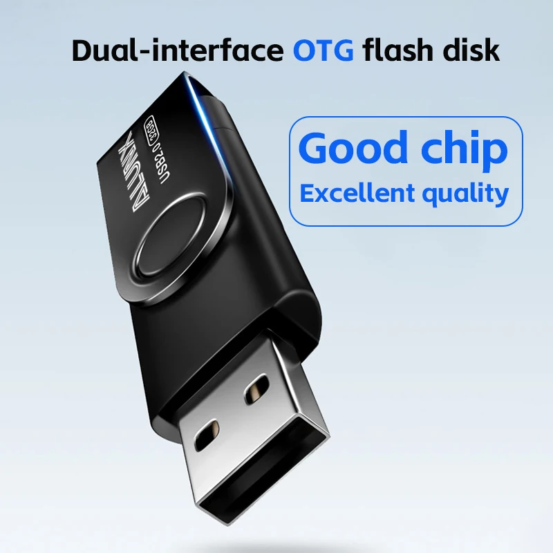 محرك فلاش معدني من TYPE-C Udisk متعدد السعة 4 جيجابايت/8 جيجابايت/16 جيجابايت/32 جيجابايت/64 جيجابايت معدن متين متوافق مع الهاتف/الكمبيوتر اللوحي المحمول Hig