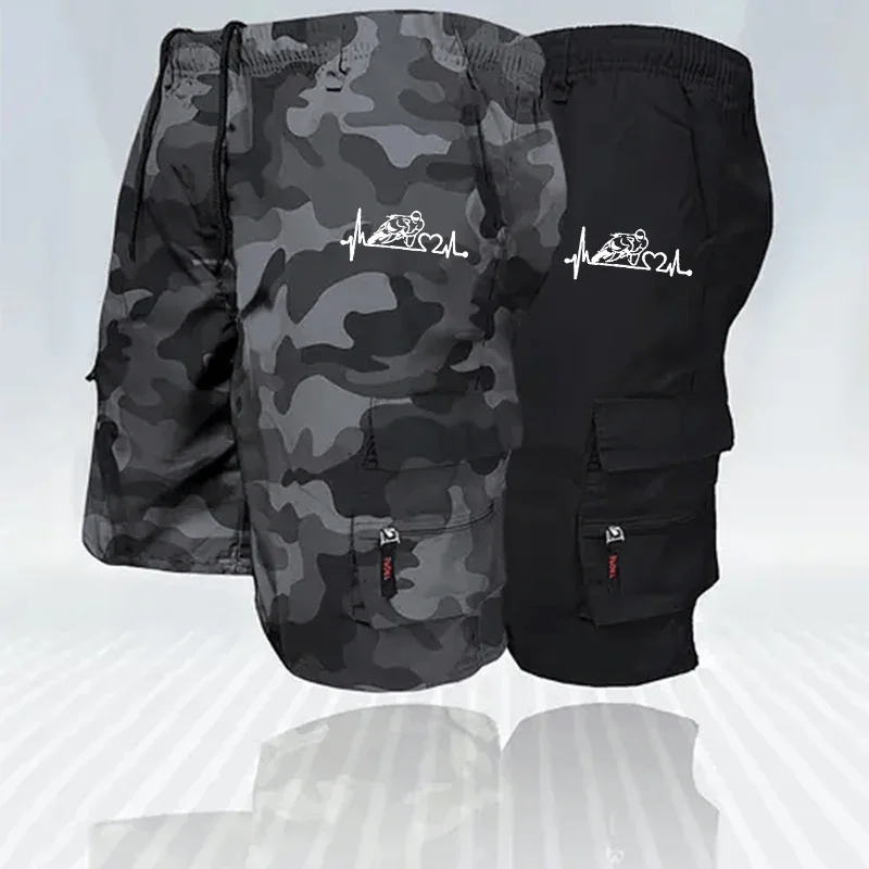 

New fashionable multi - pocket men's casual pants trendy camouflage tactical fitness loose casual shorts shorts