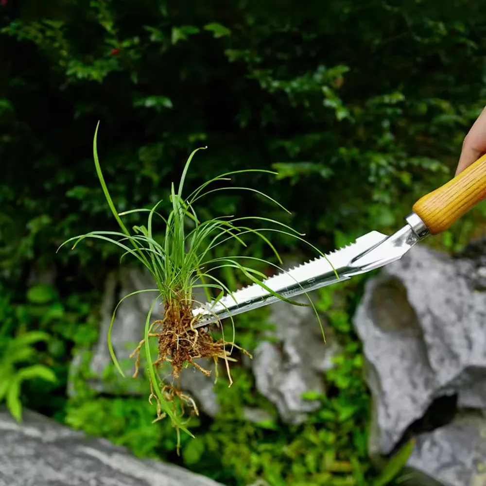 Onkruidverwijderaar tuinslag onkruidverwijderaar onkruidverwijderingsgereedschap gemakkelijk voor tuin geluk tuingereedschap roestvrijstalen scherpe spierhark