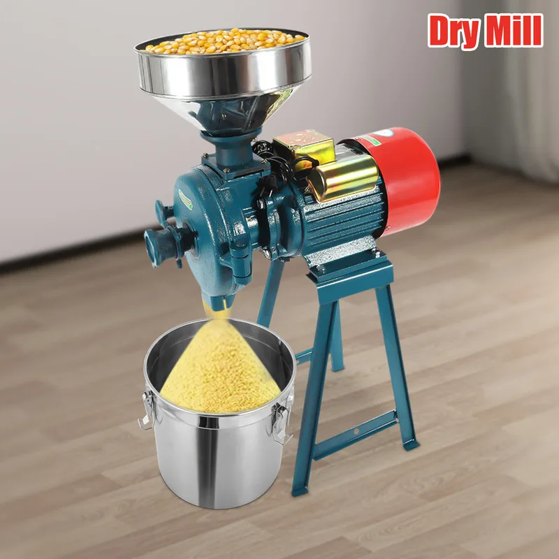 

Herb Grinder Dry Electric Feed Flour Mill Cereals Grinder Rice Corn Grain Coffee Wheat Grinder Kitchen Tools