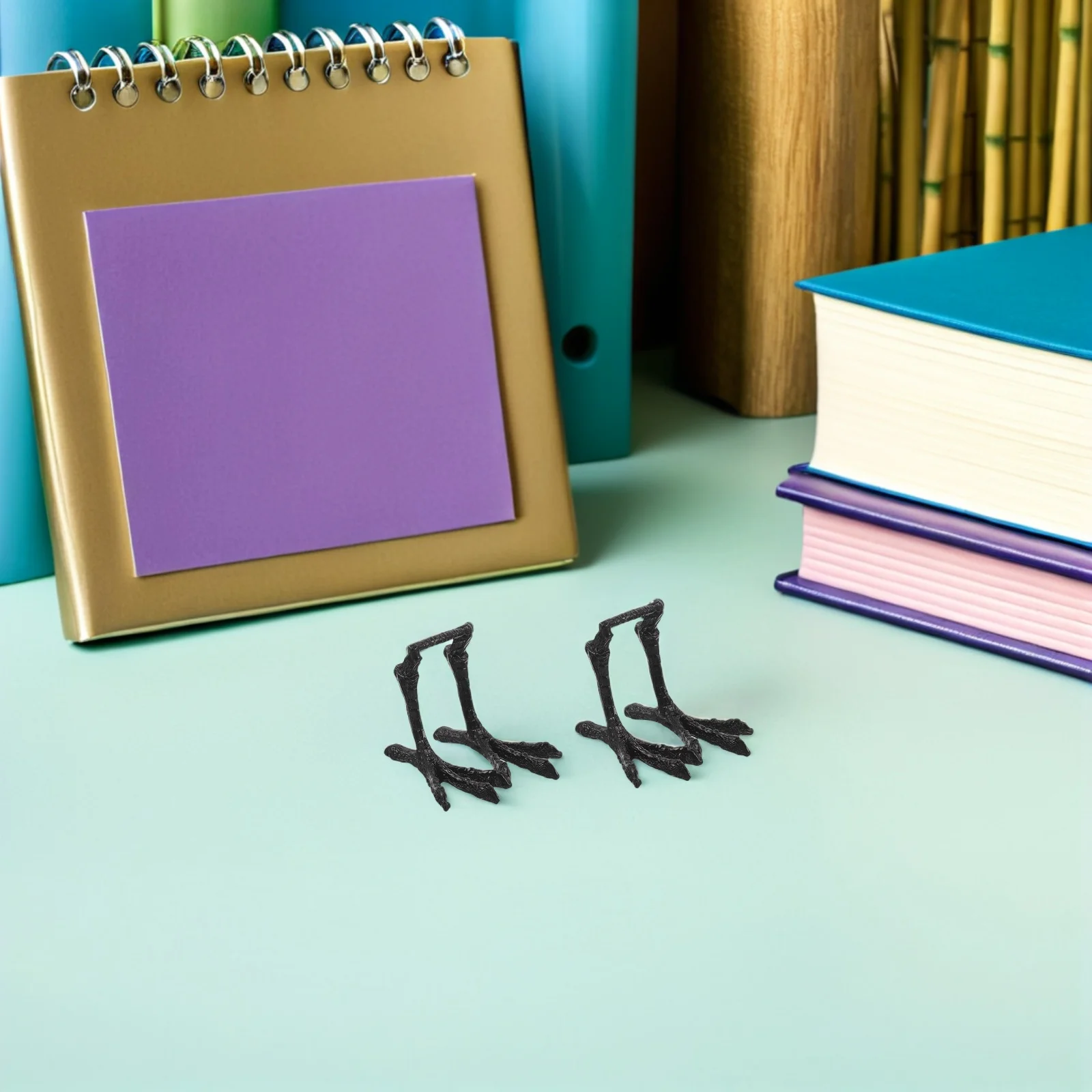 Diy 공예품을위한 9pcs 현실적인 새 할로윈 장식 철 발 교체 부품 박제 동물 프로젝트 내구성 시뮬레이션