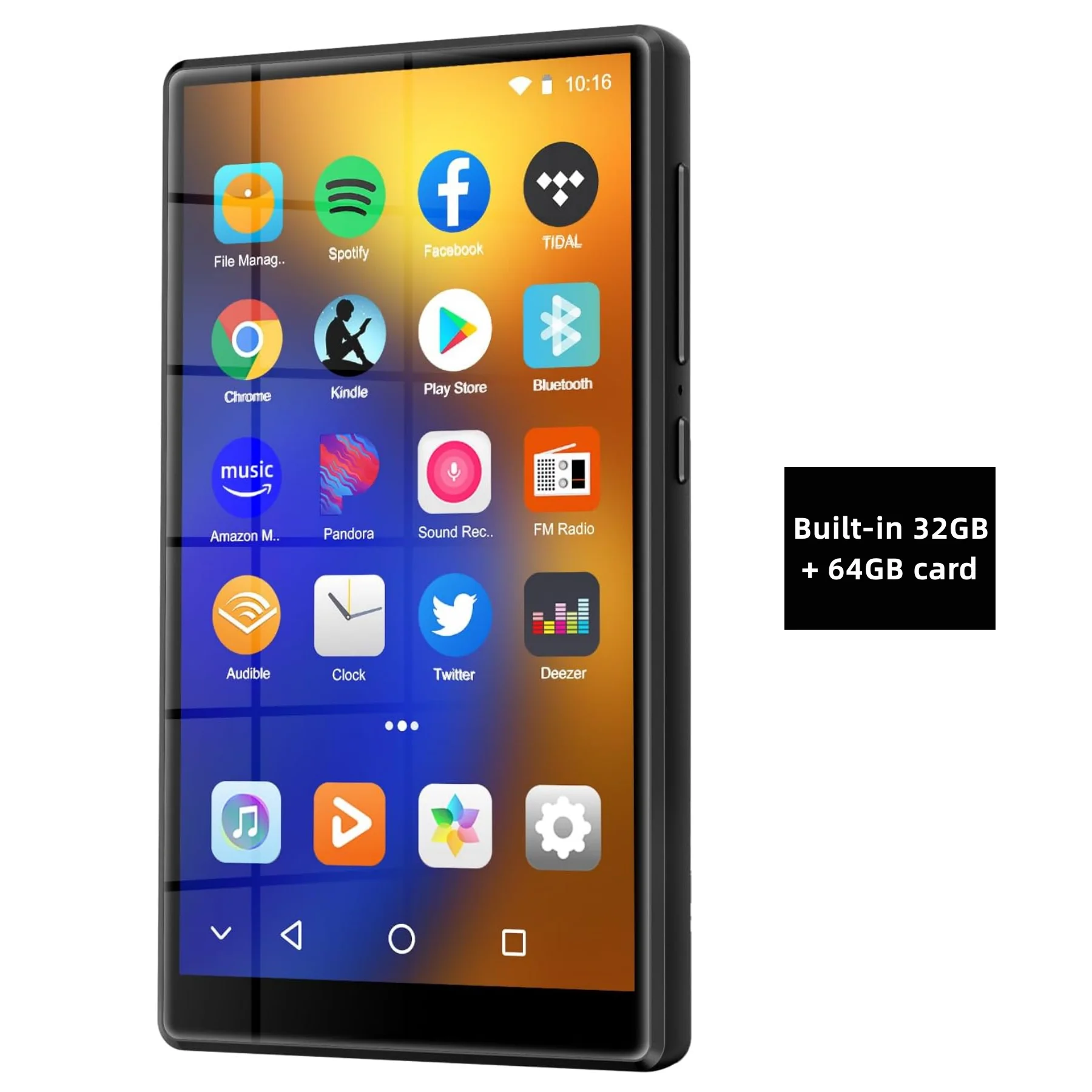 1080P Android 13.0 4.7インチ 32GB/96GBMP3/MP4プレーヤー、Bluetooth