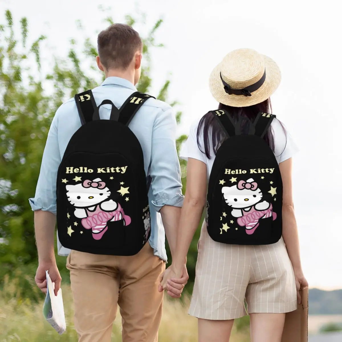 Mochila de Hello Kitty con dibujos animados para niños, mochila escolar con Gato encantador para estudiantes