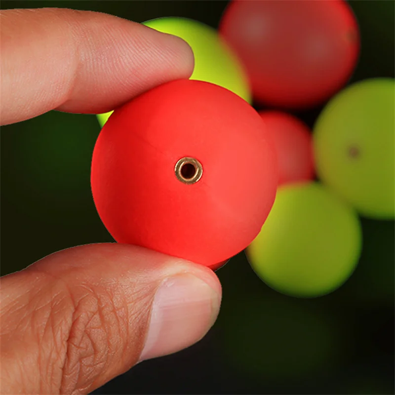 Neu: 10 Stück EPS-Schwimmerbälle, Schaumstoffbälle, auffällige schwimmende Bohnen, harte Angelbojen, Auftriebsbälle für den Außenbereich, schwimmendes Angelzubehör 15mm-36mm – Detail 4