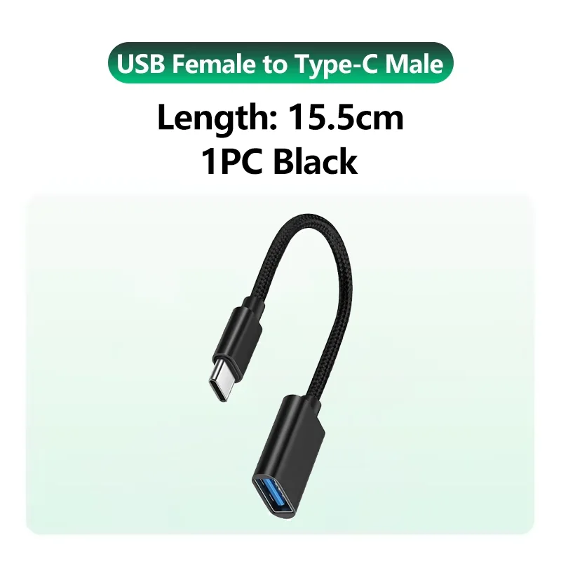USB naar USB C-adapter voor iPhone 17 USB C Female naar USB Male Autolader Adapter Type C Converter voor Apple 16 voor Samsung Galaxy