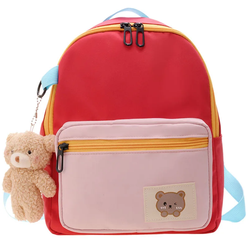 Urso bonito Mochila Estudante dos desenhos animados, mochila infantil, mochila, saco de crianças, mochila, peso reduzido, moda