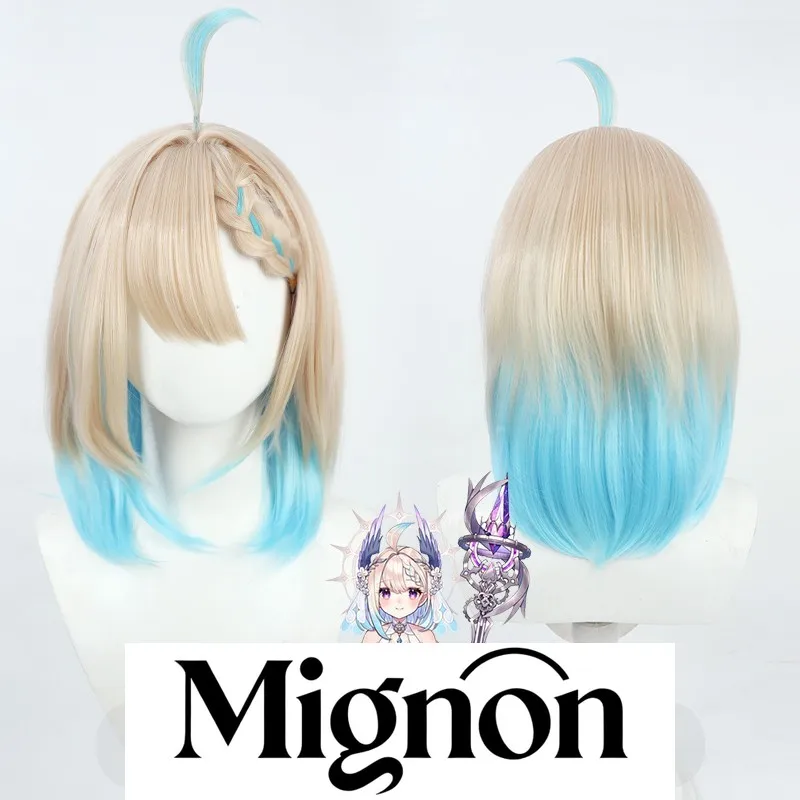 VTuber Enna Alouette شعر مستعار تأثيري حار بيع عيد الميلاد هالوين شعر مستعار