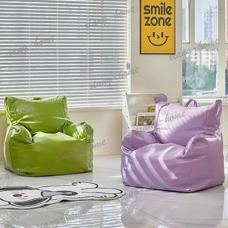 Factory Direct Purple Designer Lazy Bean Bag Sofa Minimalist Individual Nordic Lazy Bean Bag Sofa Lounges Divano Soggiorno Home