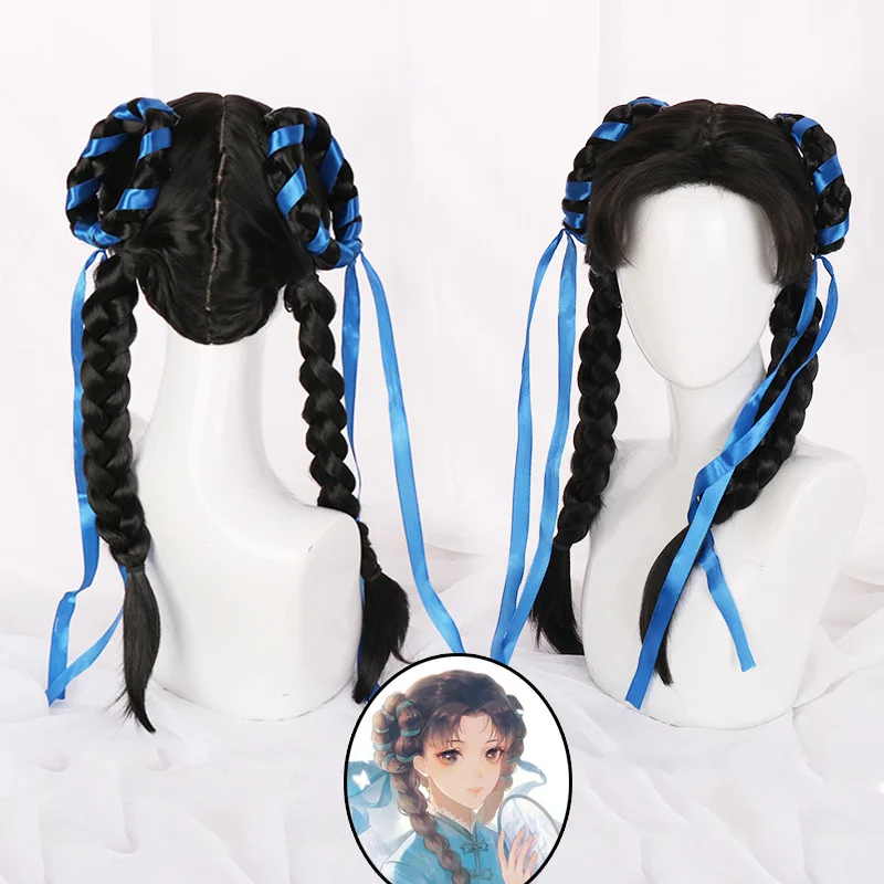

Cosplay Wig For "Xi Shi" From "King Of Glory", Silicone Realistic Large Head Hair Band