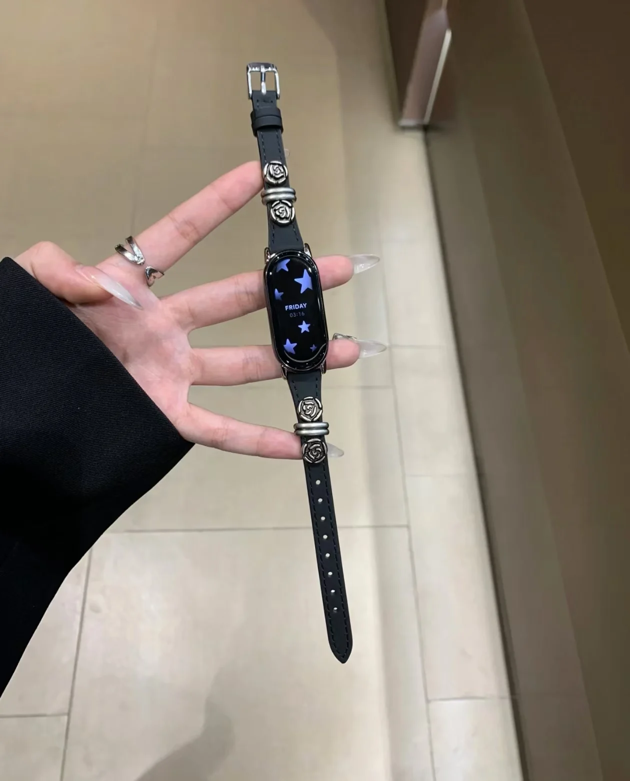 flower For Xiaomi Band 10 9 Leather Watch loop For Xiaomi Band Smart Band NFC Band For Xiaomi 8 Accessories