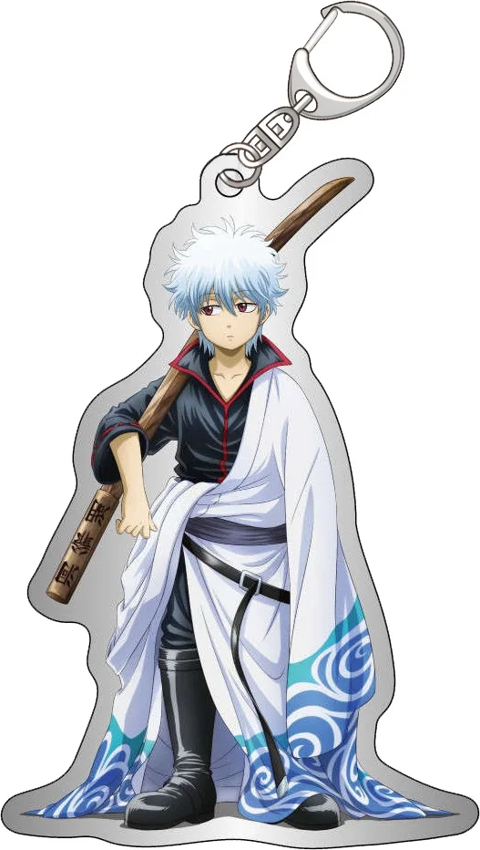 Anime Fans Gifts GinTama HD Figures Q Edition Charm Smaller Ver Acrylic Keychain pendant Ornament Collection Series About 6cm