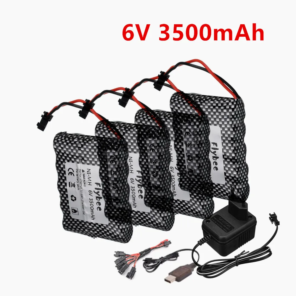 6v 3500mah AA NI-MH Battery RC Electric toys car boat Remote control Tank SM-2P PLUG