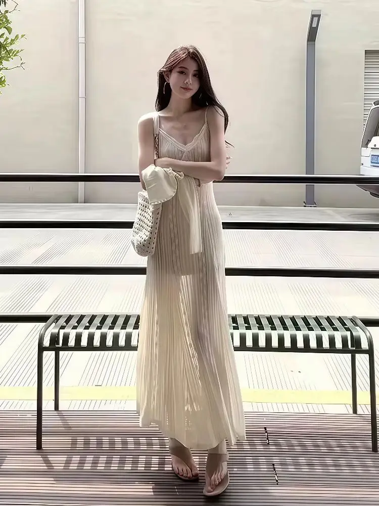 Vestidos sin mangas para mujer, rosas, verano, Cupro, cuello halter, colgante con cordones, adelgazante, Midi, desplazamientos urbanos, ropa de discoteca Millennium